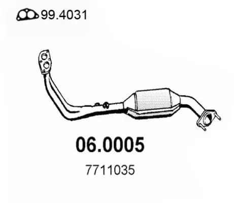 Handler.Part Catalytic converter ASSO 060005 1