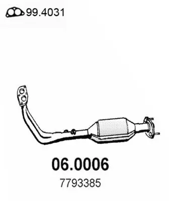 Handler.Part Catalytic converter ASSO 060006 1