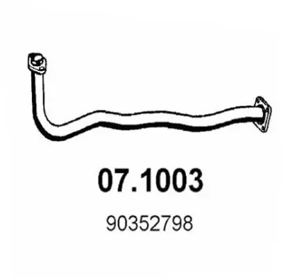 Handler.Part Exhaust pipe ASSO 071003 1