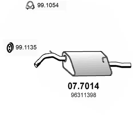 Handler.Part End silencer ASSO 077014 1