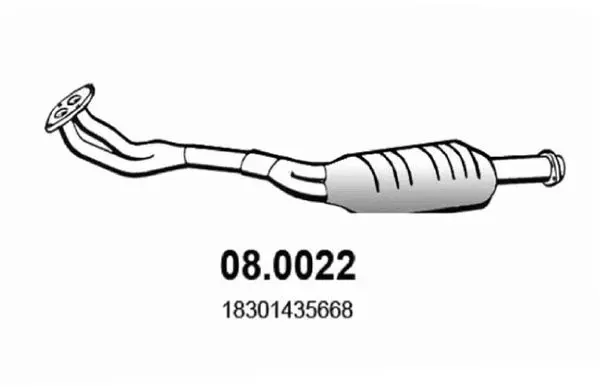 Handler.Part Catalytic converter ASSO 080022 1