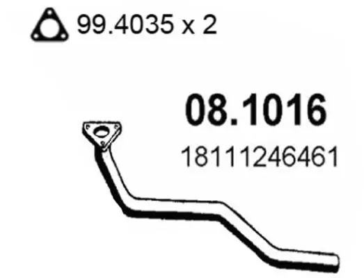 Handler.Part Exhaust pipe ASSO 081016 1