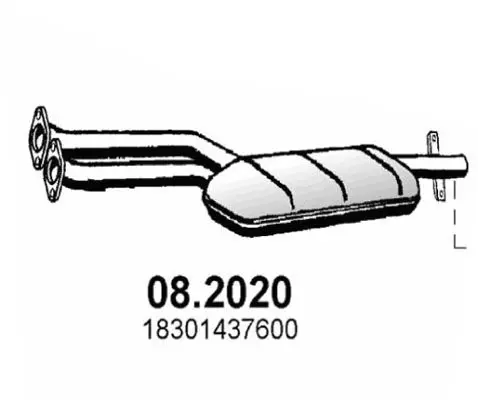 Handler.Part Front silencer ASSO 082020 1