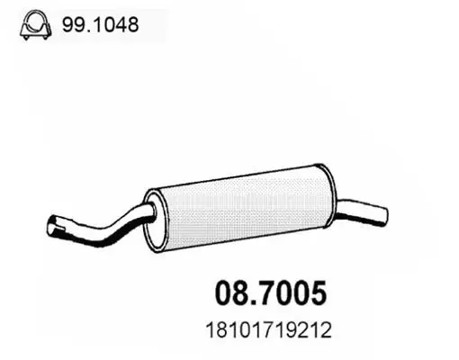 Handler.Part End silencer ASSO 087005 1