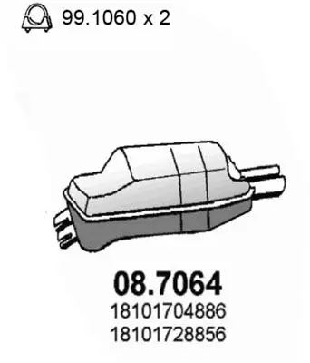 Handler.Part End silencer ASSO 087064 1