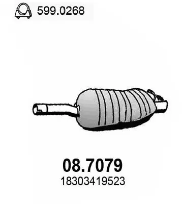 Handler.Part End silencer ASSO 087079 1