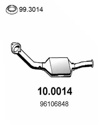 Handler.Part Catalytic converter ASSO 100014 1