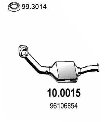 Handler.Part Catalytic converter ASSO 100015 1