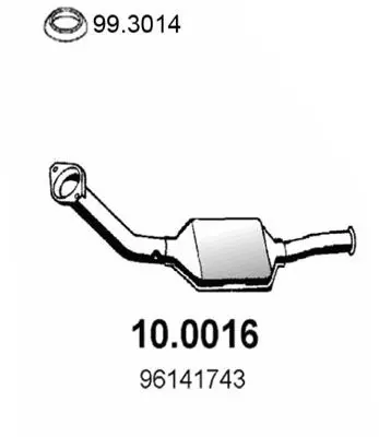 Handler.Part Catalytic converter ASSO 100016 1