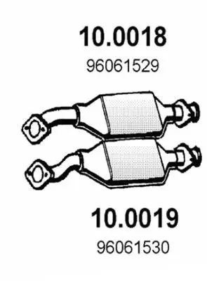 Handler.Part Catalytic converter ASSO 100018 1