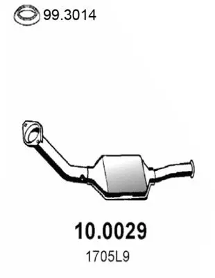 Handler.Part Catalytic converter ASSO 100029 1