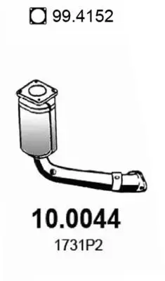 Handler.Part Catalytic converter ASSO 100044 1