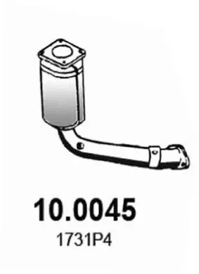 Handler.Part Catalytic converter ASSO 100045 1