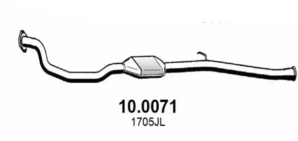 Handler.Part Catalytic converter ASSO 100071 1