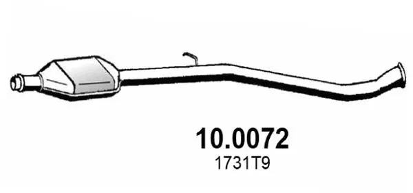 Handler.Part Catalytic converter ASSO 100072 1