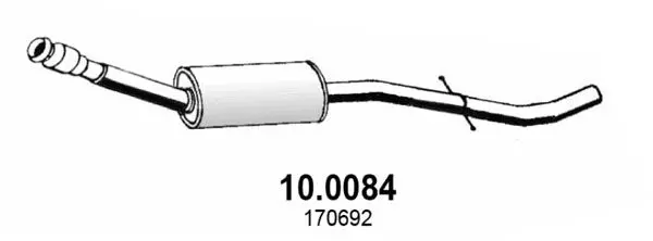 Handler.Part Catalytic converter ASSO 100084 1