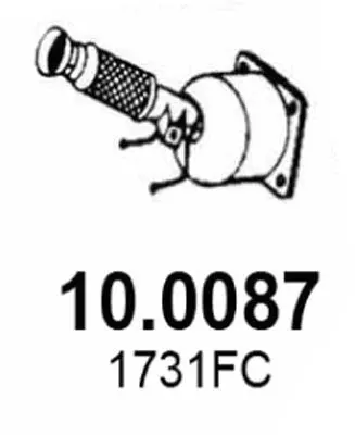 Handler.Part Catalytic converter ASSO 100087 1