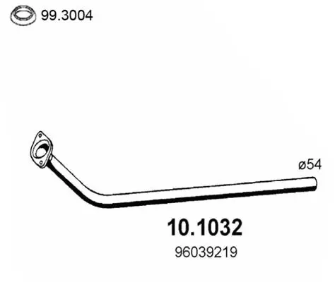 Handler.Part Exhaust pipe ASSO 101032 1