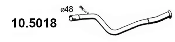 Handler.Part Exhaust pipe ASSO 105018 1