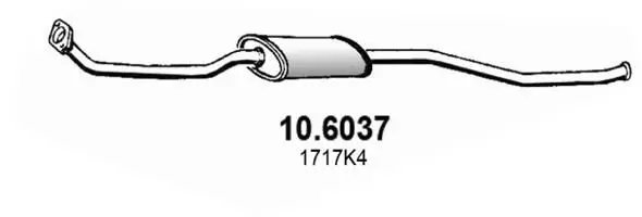 Handler.Part Middle silencer ASSO 106037 1