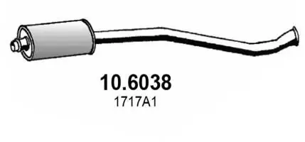 Handler.Part Middle silencer ASSO 106038 1