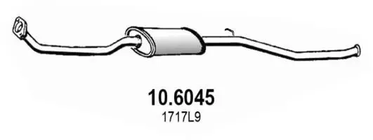 Handler.Part Middle silencer ASSO 106045 1