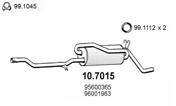 Handler.Part End silencer ASSO 107015 1