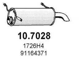 Handler.Part End silencer ASSO 107028 1