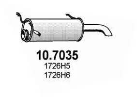 Handler.Part End silencer ASSO 107035 1