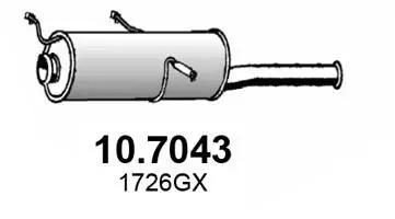 Handler.Part End silencer ASSO 107043 1