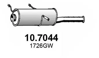 Handler.Part End silencer ASSO 107044 1