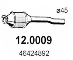 Handler.Part Catalytic converter ASSO 120009 1