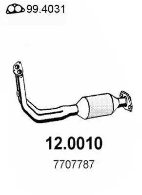 Handler.Part Catalytic converter ASSO 120010 1