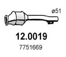 Handler.Part Catalytic converter ASSO 120019 1