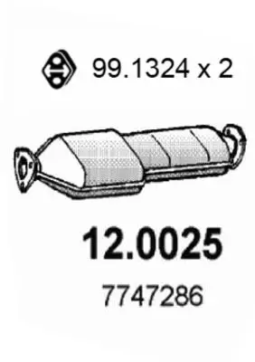 Handler.Part Catalytic converter ASSO 120025 1