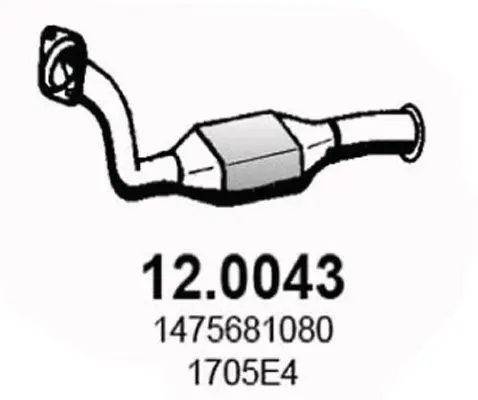 Handler.Part Catalytic converter ASSO 120043 1