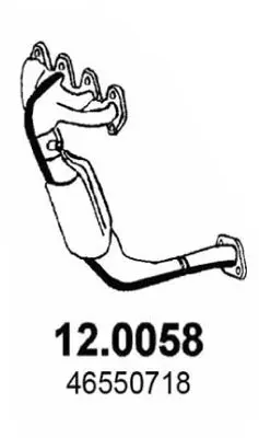 Handler.Part Catalytic converter ASSO 120058 1