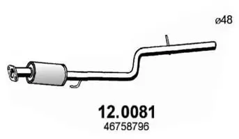 Handler.Part Catalytic converter ASSO 120081 1