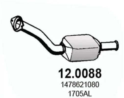 Handler.Part Catalytic converter ASSO 120088 1