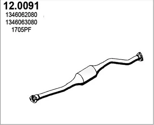 Handler.Part Catalytic converter ASSO 120091 1