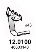 Handler.Part Catalytic converter ASSO 120100 1