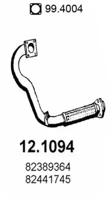 Handler.Part Exhaust pipe ASSO 121094 1