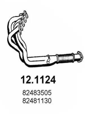 Handler.Part Exhaust pipe ASSO 121124 1