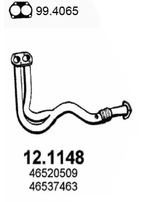 Handler.Part Exhaust pipe ASSO 121148 1