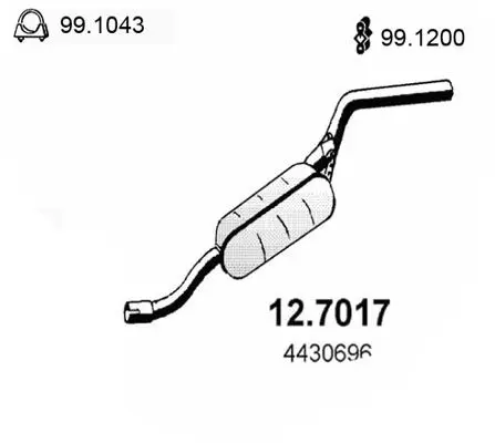 Handler.Part End silencer ASSO 127017 1