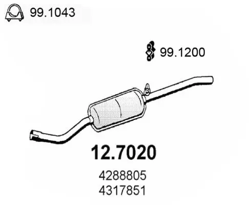 Handler.Part End silencer ASSO 127020 1