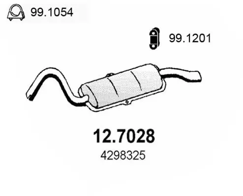 Handler.Part End silencer ASSO 127028 1