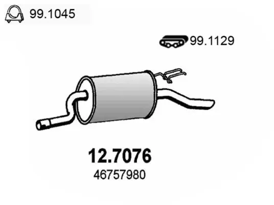 Handler.Part End silencer ASSO 127076 1