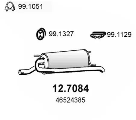 Handler.Part End silencer ASSO 127084 1