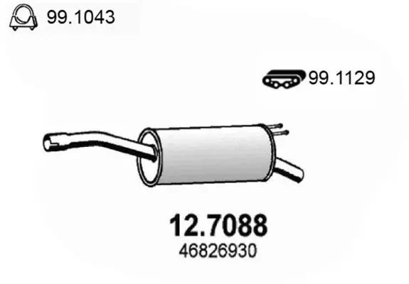 Handler.Part End silencer ASSO 127088 1